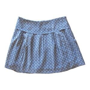 Madewell Blue Silk Mini Skirt